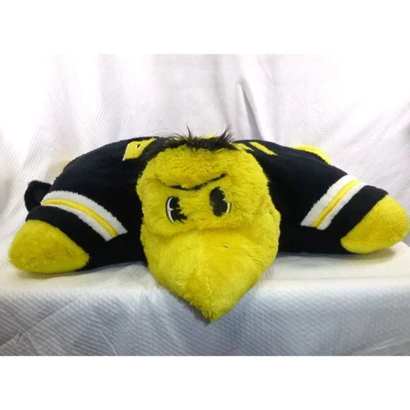 Iowa Hawkeyes Black & Yellow Pillow Pets Plush Toy Pillow 18" Surface Washable - Picture 8 of 12